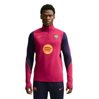 Nike FC Barcelone Strike Haut d'Entraînement 1/4-Zip 2026-2027 Rouge Bleu Foncé Jaune