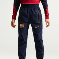 Nike FC Barcelona Tech Woven Tracksuit Hooded Full-Zip 2026-2027 Kids Red Dark Blue Yellow