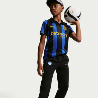 Nike Inter Milan Club Sportswear Tracksuit Hooded 2026-2027 Kids Black Dark Blue