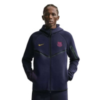 Nike FC Barcelona Tech Fleece Tracksuit 2026-2027 Dark Blue Black Yellow Pink