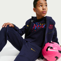Nike FC Barcelona Tech Fleece Sweat Pants 2026-2027 Kids Dark Blue Black Yellow Red