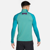 Nike FC Barcelona Strike Trainingspak 1/4-Zip 2026-2027 Licht Turquoise Donkerblauw