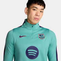 Nike FC Barcelona Strike Training Sweater 1/4-Zip 2026-2027 Light Turquoise Dark Blue Red
