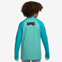 Nike FC Barcelona Strike Trainingspak 1/4-Zip 2026-2027 Kids Licht Turquoise Donkerblauw