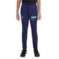 Nike FC Barcelona Strike Trainingspak 1/4-Zip 2026-2027 Kids Licht Turquoise Donkerblauw