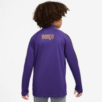 Nike FC Barcelona Strike Training sweater 1/4-Zip 2026-2027 Kids Purple Black Gold