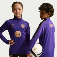 Nike FC Barcelona Strike Training sweater 1/4-Zip 2026-2027 Kids Purple Black Gold