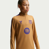 Nike FC Barcelona Strike Trainingspak 1/4-Zip 2026-2027 Kids Goud Zwart Paars