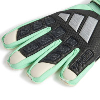 adidas Predator Match Fingersave Keepershandschoenen Kids Mintgroen Zwart Zilver