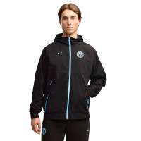 PUMA Olympique Marseille Pumatech Woven Trainingsjack 2026-2027 Zwart Blauw