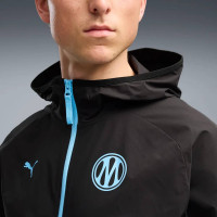 PUMA Olympique Marseille Pumatech Woven Trainingspak 2026-2027 Zwart Blauw