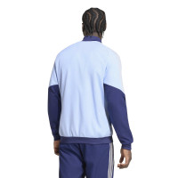adidas Ajax Presentation Tracksuit 2026-2027 Light Blue Dark Blue