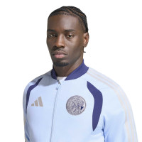 adidas Ajax Presentation Training Jacket 2026-2027 Light Blue Dark Blue