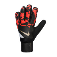 Nike Match Goalkeeper Gloves Black Bright Red Gold