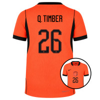 Nike Netherlands Q. Timber 26 Authentic Home Shirt 2026-2028 Kids