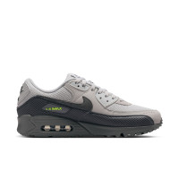 Nike Air Max 90 Premium Sneakers Beige Black Dark Grey Neon Green