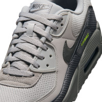 Nike Air Max 90 Premium Sneakers Beige Black Dark Grey Neon Green