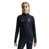 Nike Tottenham Hotspur Strike Trainingstrui 1/4-Zip 2026-2027 Kids Donkerblauw Geel Lichtblauw Wit