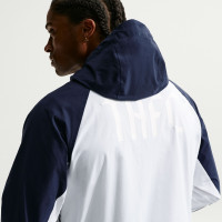 Nike Tottenham Hotspur Tech Woven Windrunner Jack Wit Donkerblauw