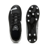 PUMA Attacanto II Grass/Artificial Grass Football Boots (MG) Kids Black White