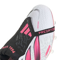 adidas Predator Elite FT Artificial Grass Football Boots (AG) White Black Pink
