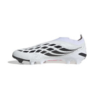 adidas Predator League Laceless Grass Football Boots (FG) White Black Pink