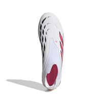 adidas Predator League Laceless Grass Football Boots (FG) White Black Pink