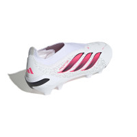 adidas Predator League Laceless Grass Football Boots (FG) White Black Pink