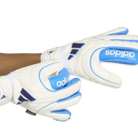 adidas Copa Match Fingersave Keepershandschoenen Kids Wit Blauw Donkerblauw