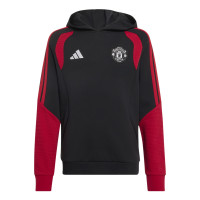 adidas Manchester United Trainingspak Hooded 2026-2027 Kids Zwart Rood Wit