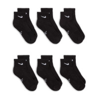 Nike Everyday Socks Mid-Calf 6-Pack Kids Black White