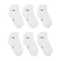 Nike Everyday Socks Mid-Calf 6-Pack Kids White Black