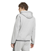 adidas Spacer Trainingsjack Hooded Grijs Zwart