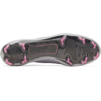 Under Armour Shadow Elite 4 Mach Gras Voetbalschoenen (FG) Grijs Zwart Roze
