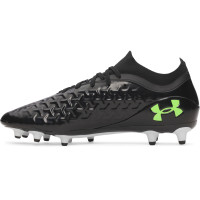 Under Armour Magnetico Pro 6 Grass Football Boots (FG) Black Metallic Black Neon Green