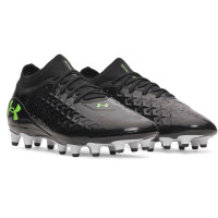 Under Armour Magnetico Pro 6 Grass Football Boots (FG) Black Metallic Black Neon Green