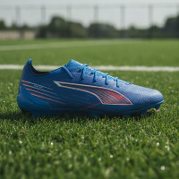 PUMA Ultra 6 Ultimate Gras Voetbalschoenen (FG) Blauw Wit Felrood
