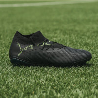 PUMA Future 8 Match Gras / Kunstgras Voetbalschoenen (MG) Zwart Donkergroen Lichtgroen
