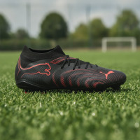 PUMA Future 9 Match Grass/Artificial Grass Football Boots (MG) Black Red