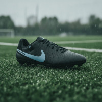 Nike Tiempo Legend 10 Academy Iron-Nop Football Boots (SG) Anti-Clog Black Light Blue