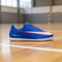 Nike Mercurial Vapor 16 Club Zaalvoetbalschoenen (IN) Kids Blauw Wit Felroze