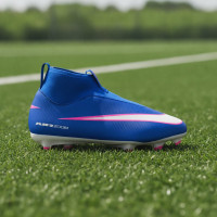 Nike Zoom Mercurial Superfly 10 Academy Grass/Artificial Grass Football Boots (MG) Kids Blue White Hot Pink