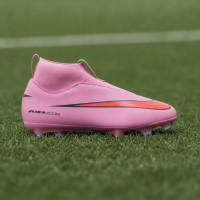 Nike Zoom Mercurial Superfly 10 Academy Gras / Kunstgras Voetbalschoenen (MG) Kids Roze Felrood Lichtblauw