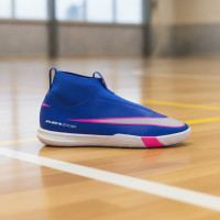 Nike Zoom Mercurial Superfly 10 Academy Laceless Futsal Boots (IN) Kids Blue White Hot Pink