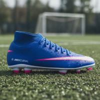Nike Mercurial Superfly 10 Club Grass/Artificial Grass Football Boots (MG) Blue White Hot Pink
