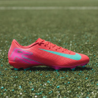 Nike Zoom Mercurial Vapor 16 Academy Gras / Kunstgras Voetbalschoenen (MG) Rood Turquoise Roze