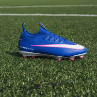 Nike Zoom Mercurial Vapor 16 Academy Grass/Artificial Grass Football Boots (MG) Kids Blue White Hot Pink