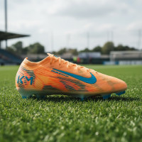 Nike Zoom Mercurial Vapor 16 Mbappé Elite Gras Football Boots (FG) Light Orange Turquoise