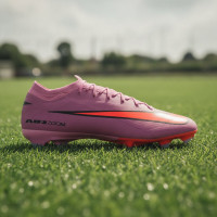 Nike Zoom Mercurial Vapor 16 Pro Gras Voetbalschoenen (FG) Roze Felrood Lichtblauw