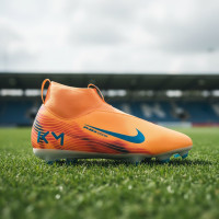 Nike Zoom Mercurial Superfly 10 Mbappé Academy Gras / Kunstgras Voetbalschoenen (MG) Kids Lichtoranje Turquoise
